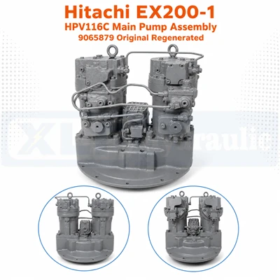 Ansamblu pompă principală Hitachi EX200‑1 HPV116C 9065879 Original regenerat